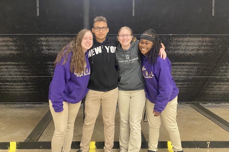 CENTRALS JROTC RIFLE TEAM FINISHES THEIR SEASON UNDEFEATED --   Anna Frazier, Zane Ferrying, Sydney Stone, and ZyAnne Alford all team members of the 2021-2022 Rifle Team. 