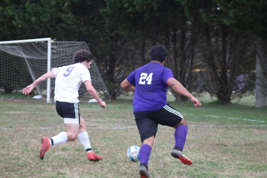 CENTRAL BOYS SOCCER HAS FIRST VICTORY OF THE SEASON AGAINST MCMINN CENTRAL- Senior Demetrio Dominguez on defense in recent game.