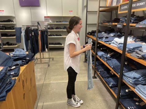 THE BUSY LIFE OF A  STUDENT -- Junior, Hannah Farmer, works at J.C. Penney  at Hamilton Place Mall. 