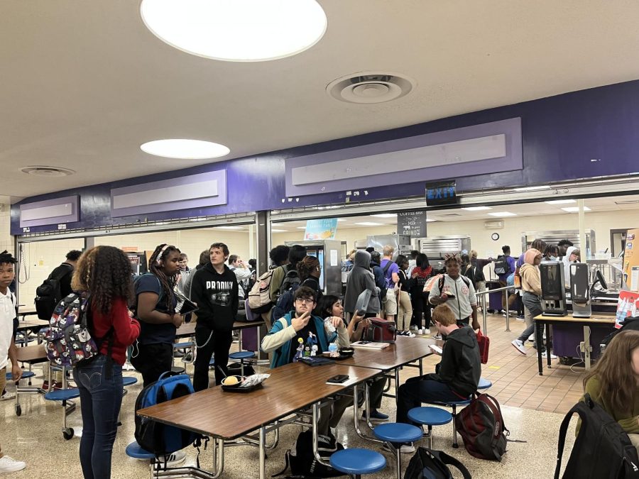 THE U.S. FEDERAL GOVERNMENT MAKES A CHANGE TO SCHOOL LUNCHES- The Central High School lunch line has some new changes that are being made.