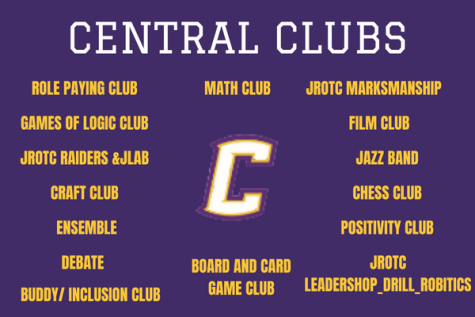 CENTRAL HIGH SCHOOL OFFERS NEW CLUBS FOR THE 2022-23 SCHOOL YEAR- Central High school clubs.